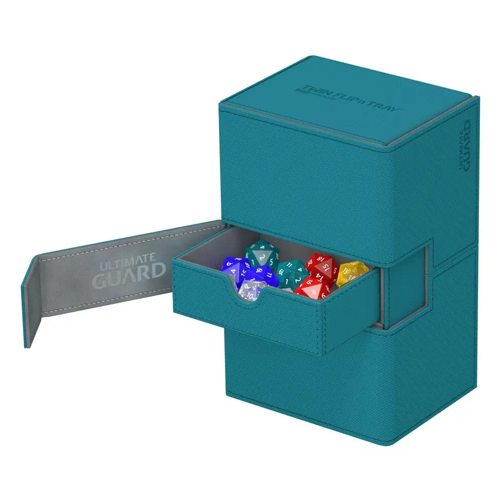 Ultimate Guard Twin Flip´n´Tray Deck Case 160+ Standard Size XenoSkin Petrol Blue product photo