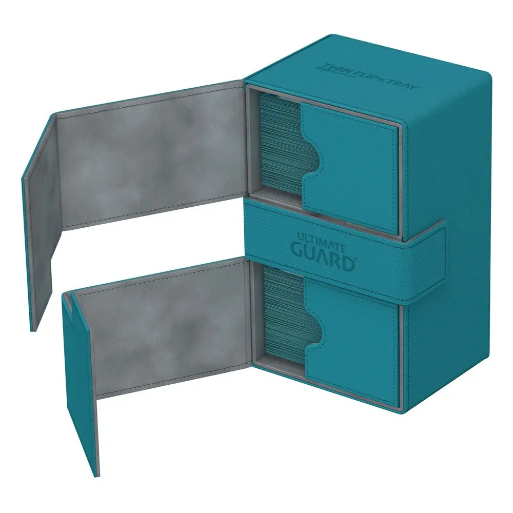 Ultimate Guard Twin Flip´n´Tray Deck Case 160+ Standard Size XenoSkin Petrol Blue product photo