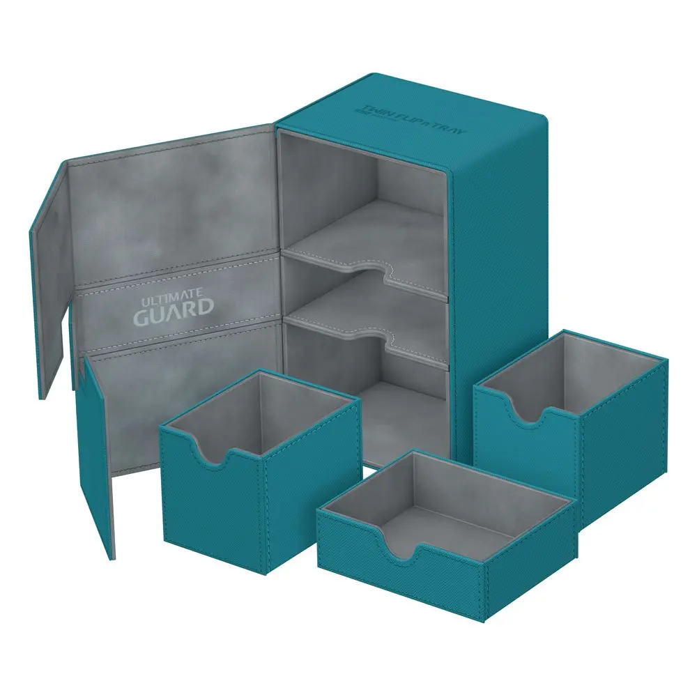 Ultimate Guard Twin Flip´n´Tray Deck Case 160+ Standard Size XenoSkin Petrol Blue product photo