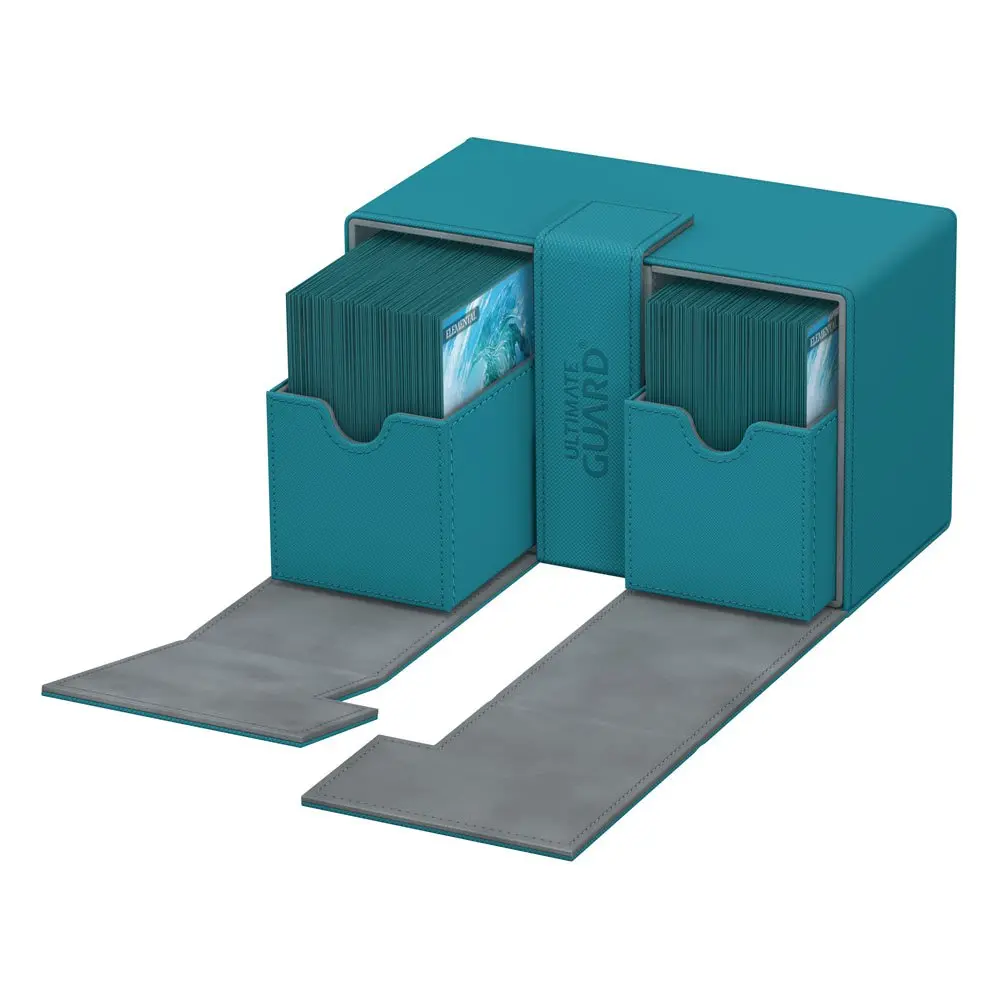 Ultimate Guard Twin Flip´n´Tray Deck Case 160+ Standard Size XenoSkin Petrol Blue product photo