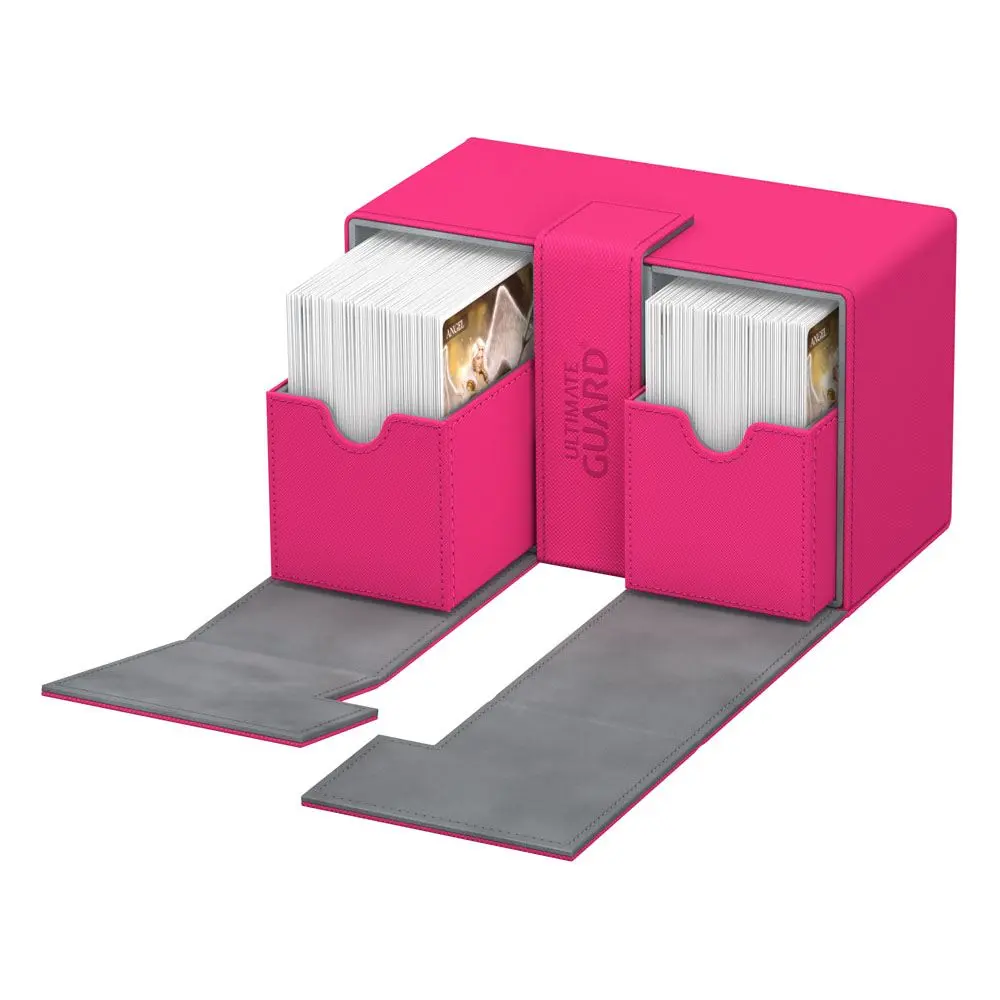 Ultimate Guard Twin Flip´n´Tray  Deck Case 160+ Standard Size XenoSkin Pink product photo
