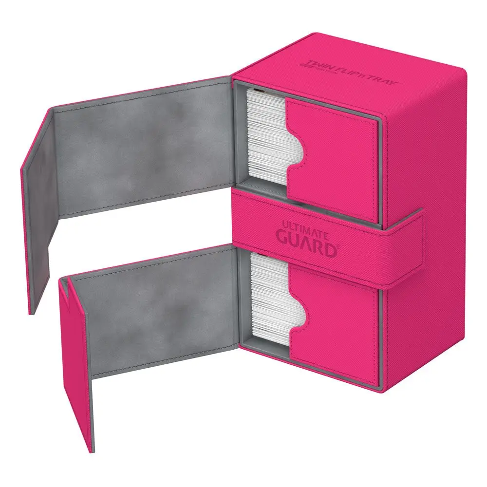 Ultimate Guard Twin Flip´n´Tray  Deck Case 160+ Standard Size XenoSkin Pink product photo