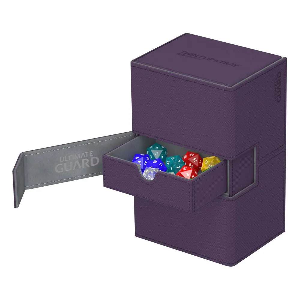 Ultimate Guard Twin Flip´n´Tray  Deck Case 160+ Standard Size XenoSkin Purple product photo