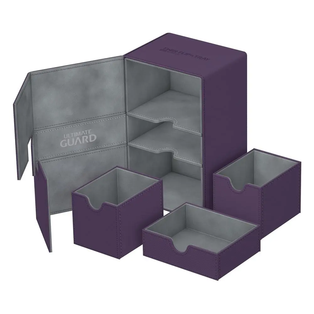 Ultimate Guard Twin Flip´n´Tray  Deck Case 160+ Standard Size XenoSkin Purple product photo