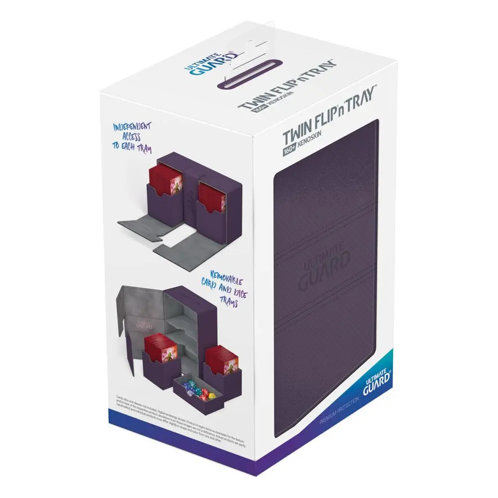 Ultimate Guard Twin Flip´n´Tray  Deck Case 160+ Standard Size XenoSkin Purple product photo