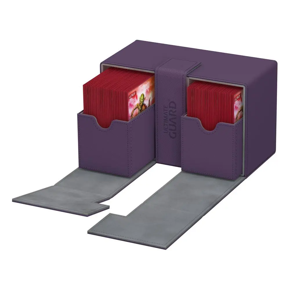 Ultimate Guard Twin Flip´n´Tray  Deck Case 160+ Standard Size XenoSkin Purple product photo