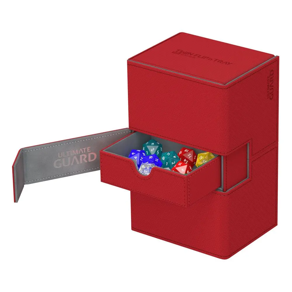 Ultimate Guard Twin Flip´n´Tray  Deck Case 160+ Standard Size XenoSkin Red product photo