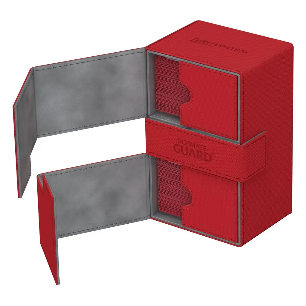 Ultimate Guard Twin Flip´n´Tray  Deck Case 160+ Standard Size XenoSkin Red product photo