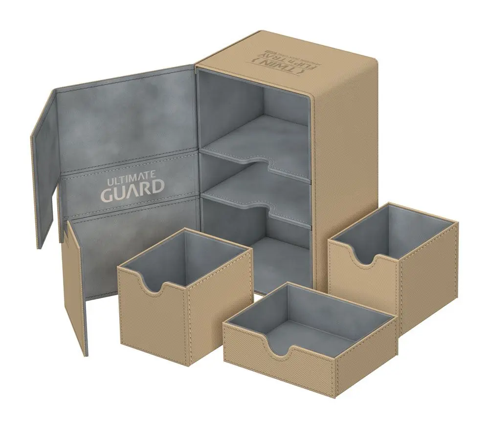 Ultimate Guard Twin Flip´n´Tray  Deck Case 160+ Standard Size XenoSkin Sand product photo