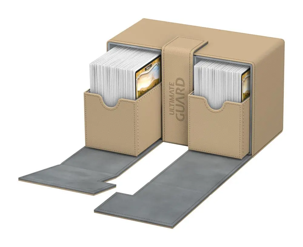 Ultimate Guard Twin Flip´n´Tray  Deck Case 160+ Standard Size XenoSkin Sand product photo