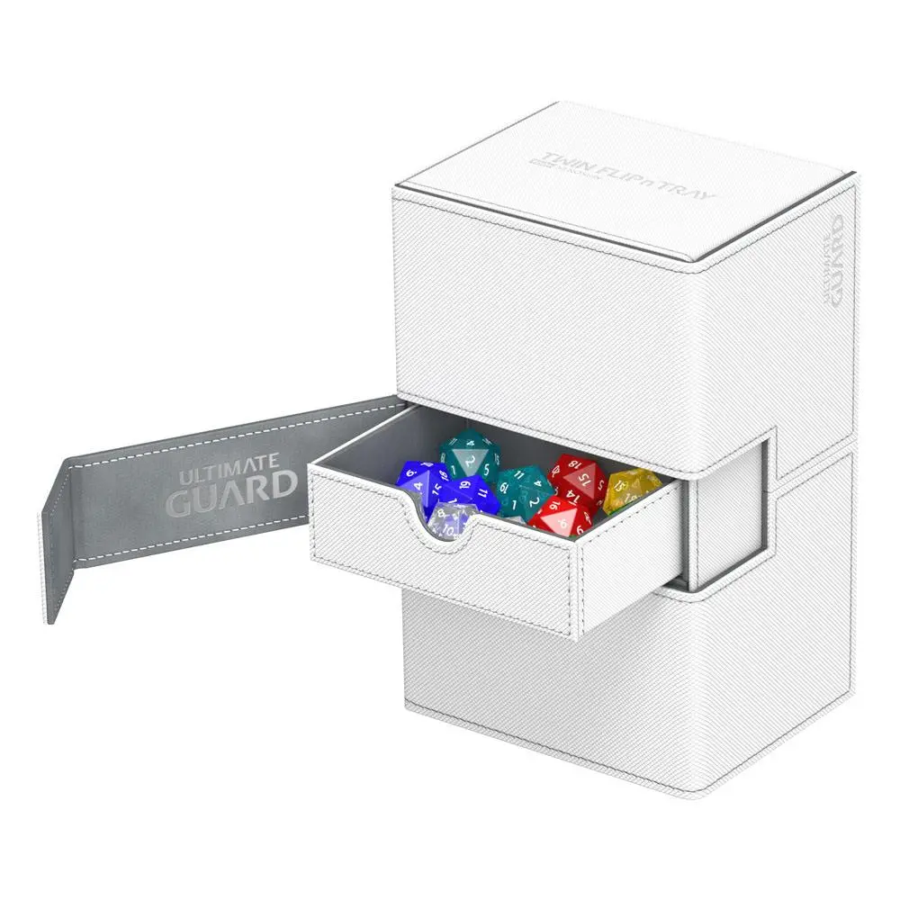 Ultimate Guard Twin Flip´n´Tray  Deck Case 160+ Standard Size XenoSkin White product photo
