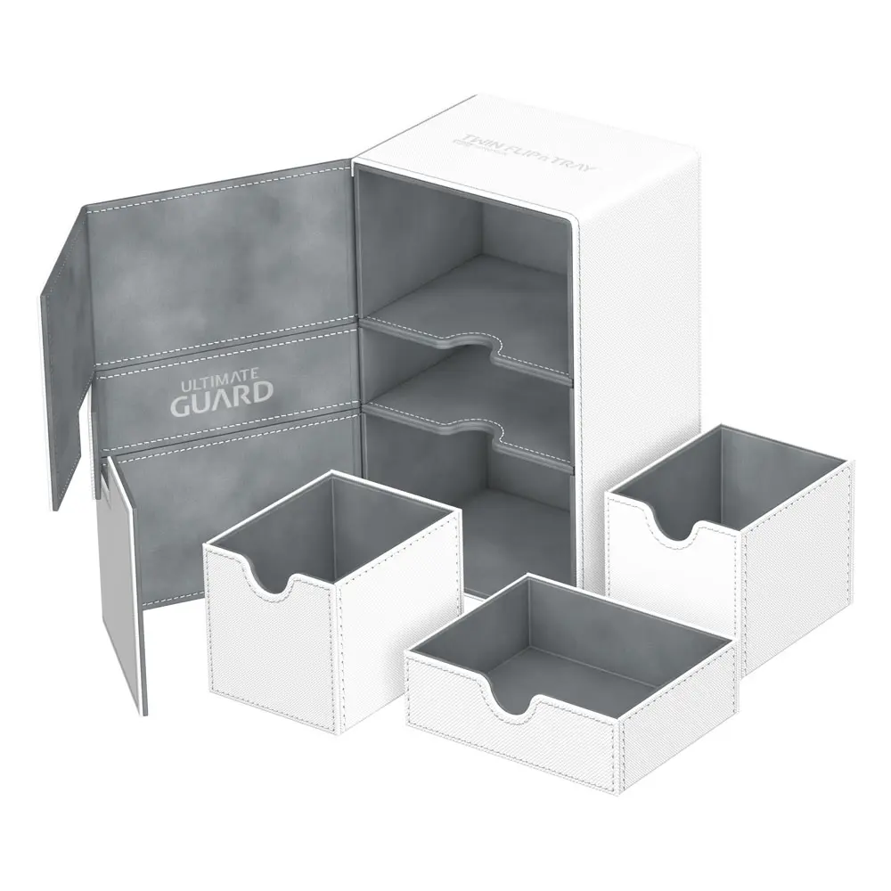 Ultimate Guard Twin Flip´n´Tray  Deck Case 160+ Standard Size XenoSkin White product photo