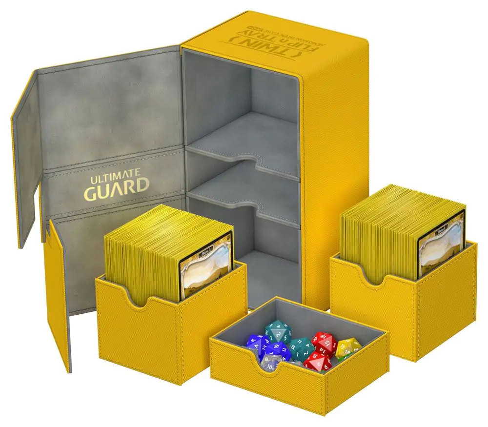 Ultimate Guard Twin Flip´n´Tray Deck Case 200+ Standard Size XenoSkin Amber product photo