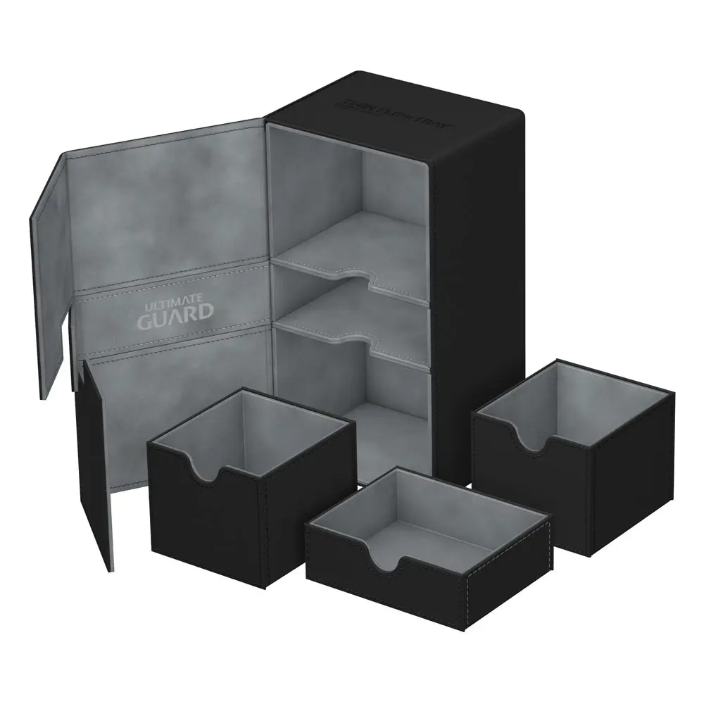 Ultimate Guard Twin Flip´n´Tray Deck Case 200+ Standard Size XenoSkin Black product photo