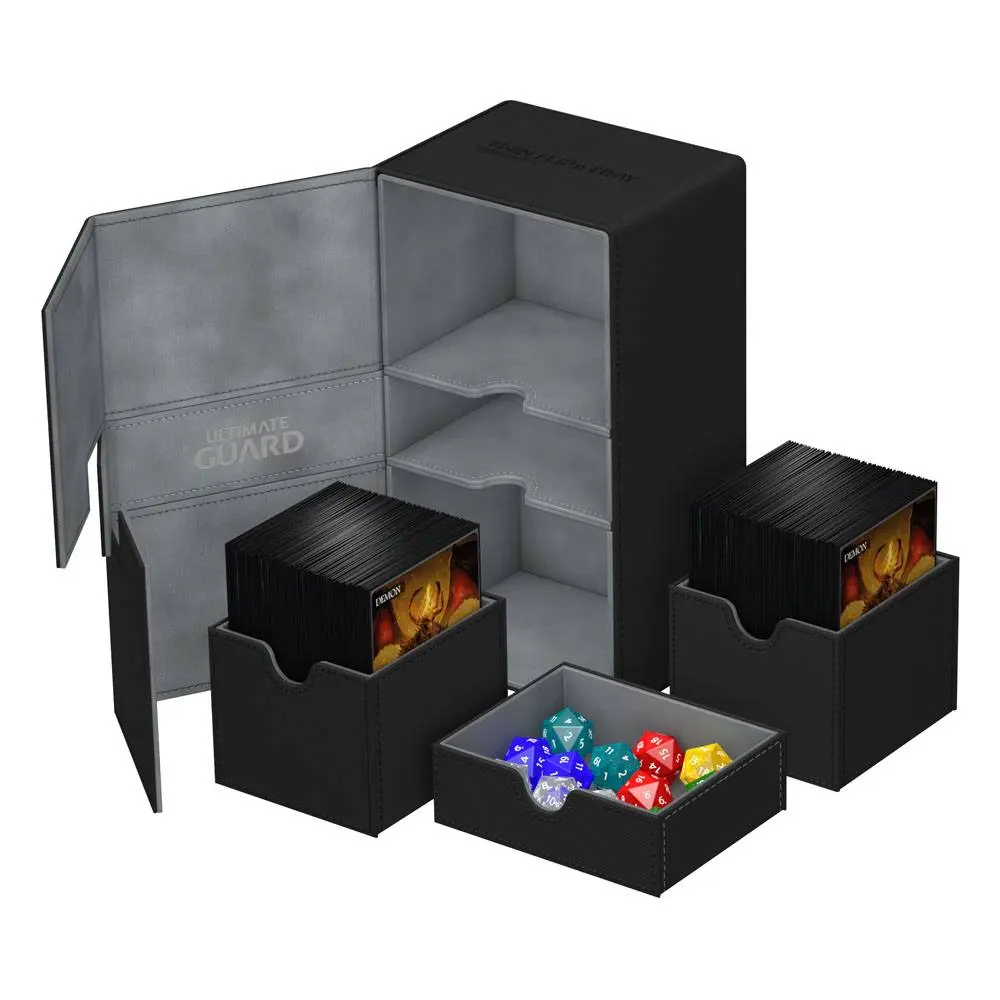 Ultimate Guard Twin Flip´n´Tray Deck Case 200+ Standard Size XenoSkin Black product photo