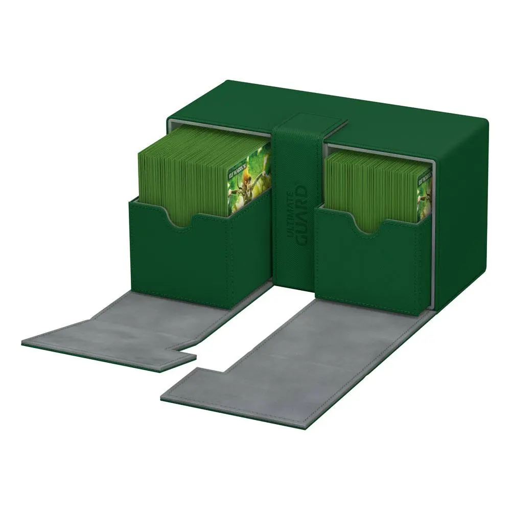 Ultimate Guard Twin Flip´n´Tray Deck Case 200+ Standard Size XenoSkin Green product photo