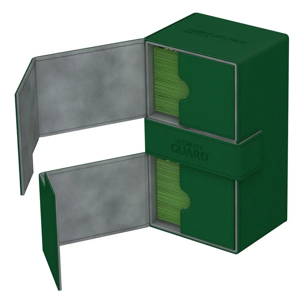 Ultimate Guard Twin Flip´n´Tray Deck Case 200+ Standard Size XenoSkin Green product photo