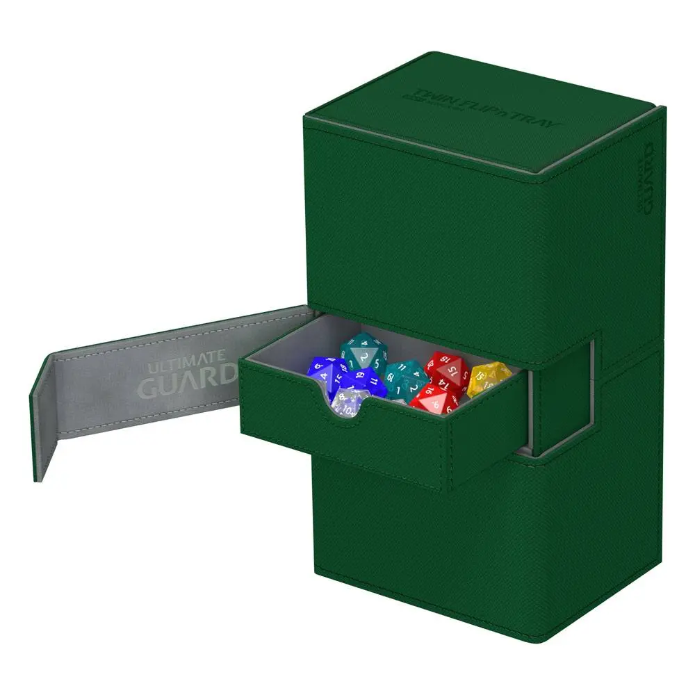 Ultimate Guard Twin Flip´n´Tray Deck Case 200+ Standard Size XenoSkin Green product photo