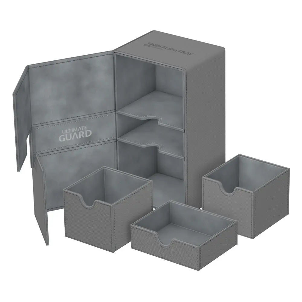Ultimate Guard Twin Flip´n´Tray Deck Case 200+ Standard Size XenoSkin Grey product photo
