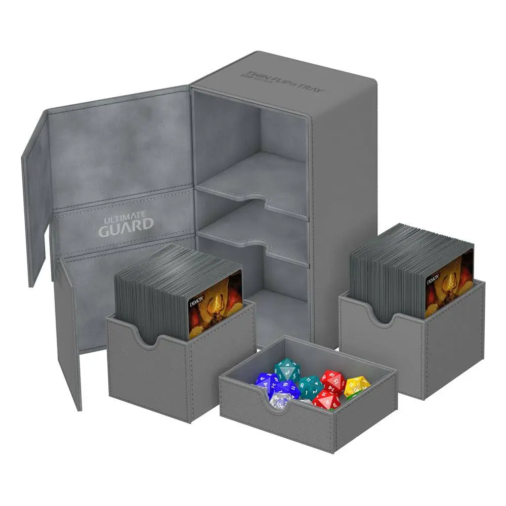 Ultimate Guard Twin Flip´n´Tray Deck Case 200+ Standard Size XenoSkin Grey product photo