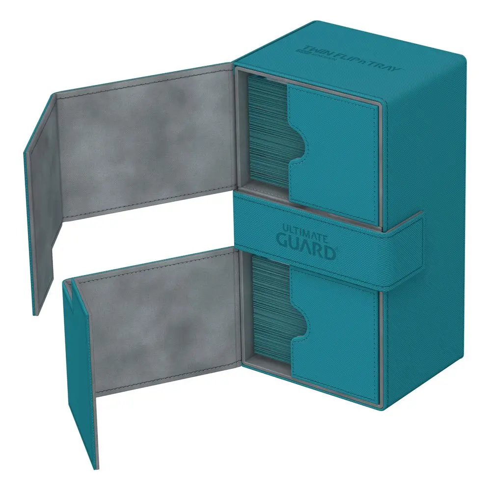 Ultimate Guard Twin Flip´n´Tray Deck Case 200+ Standard Size XenoSkin Petrol Blue product photo