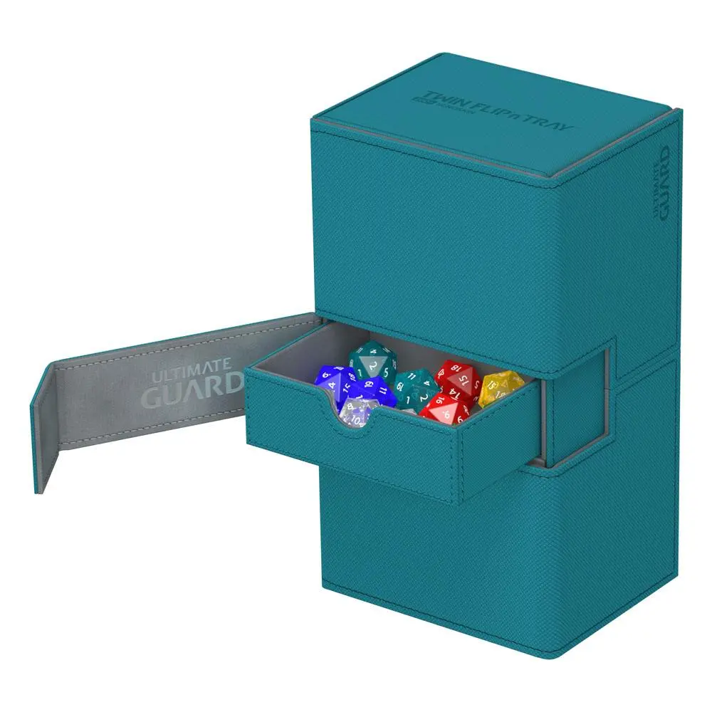 Ultimate Guard Twin Flip´n´Tray Deck Case 200+ Standard Size XenoSkin Petrol Blue product photo