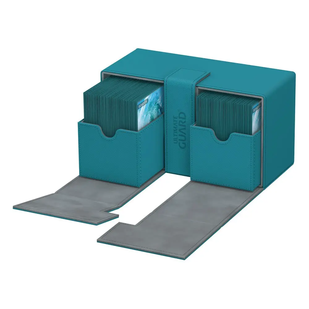 Ultimate Guard Twin Flip´n´Tray Deck Case 200+ Standard Size XenoSkin Petrol Blue product photo