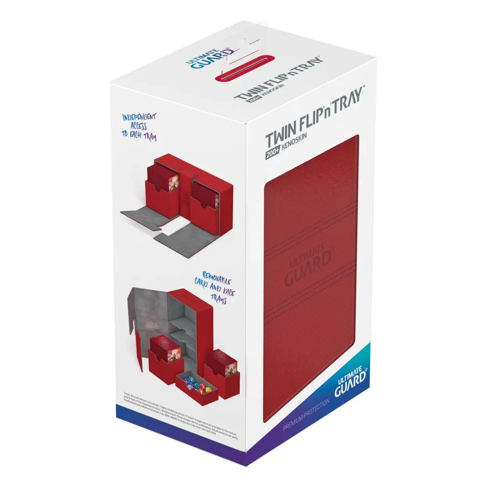 Ultimate Guard Twin Flip´n´Tray Deck Case 200+ Standard Size XenoSkin Red product photo
