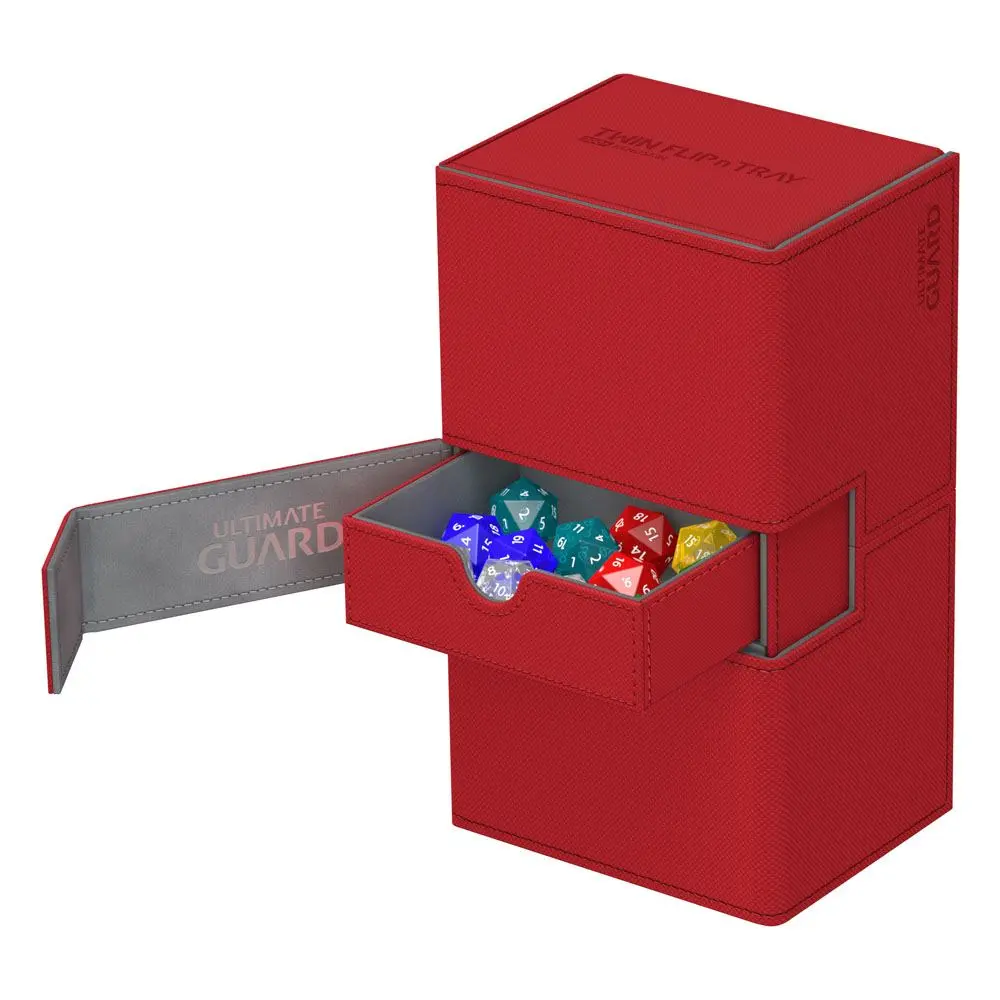 Ultimate Guard Twin Flip´n´Tray Deck Case 200+ Standard Size XenoSkin Red product photo