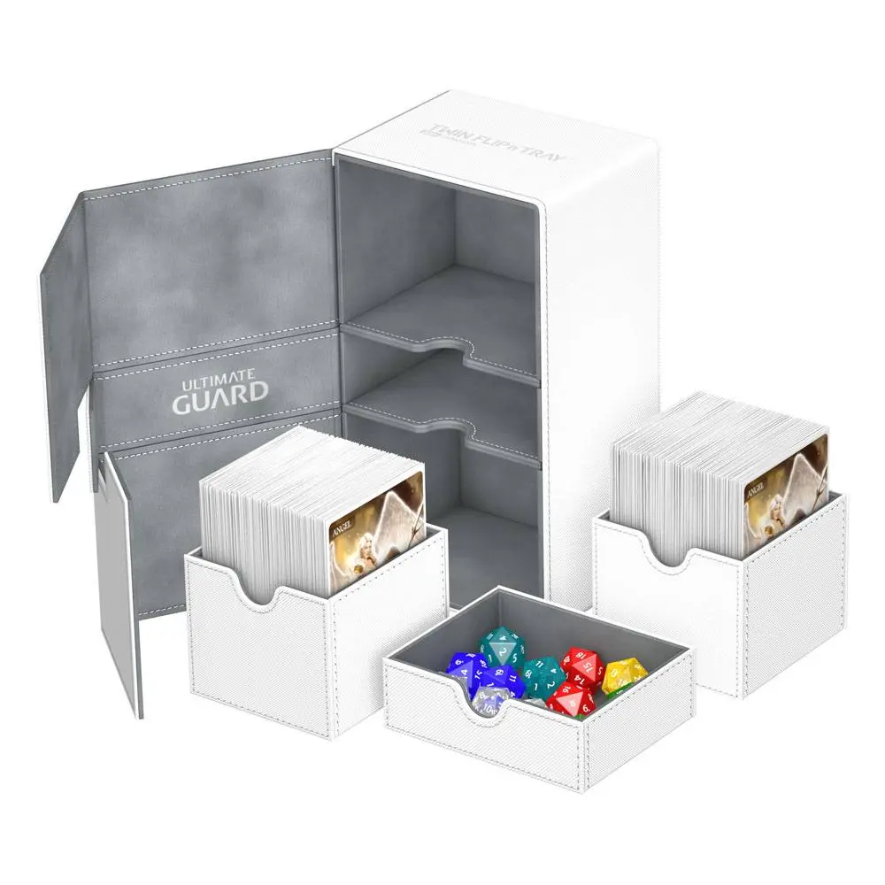 Ultimate Guard Twin Flip´n´Tray Deck Case 200+ Standard Size XenoSkin White product photo