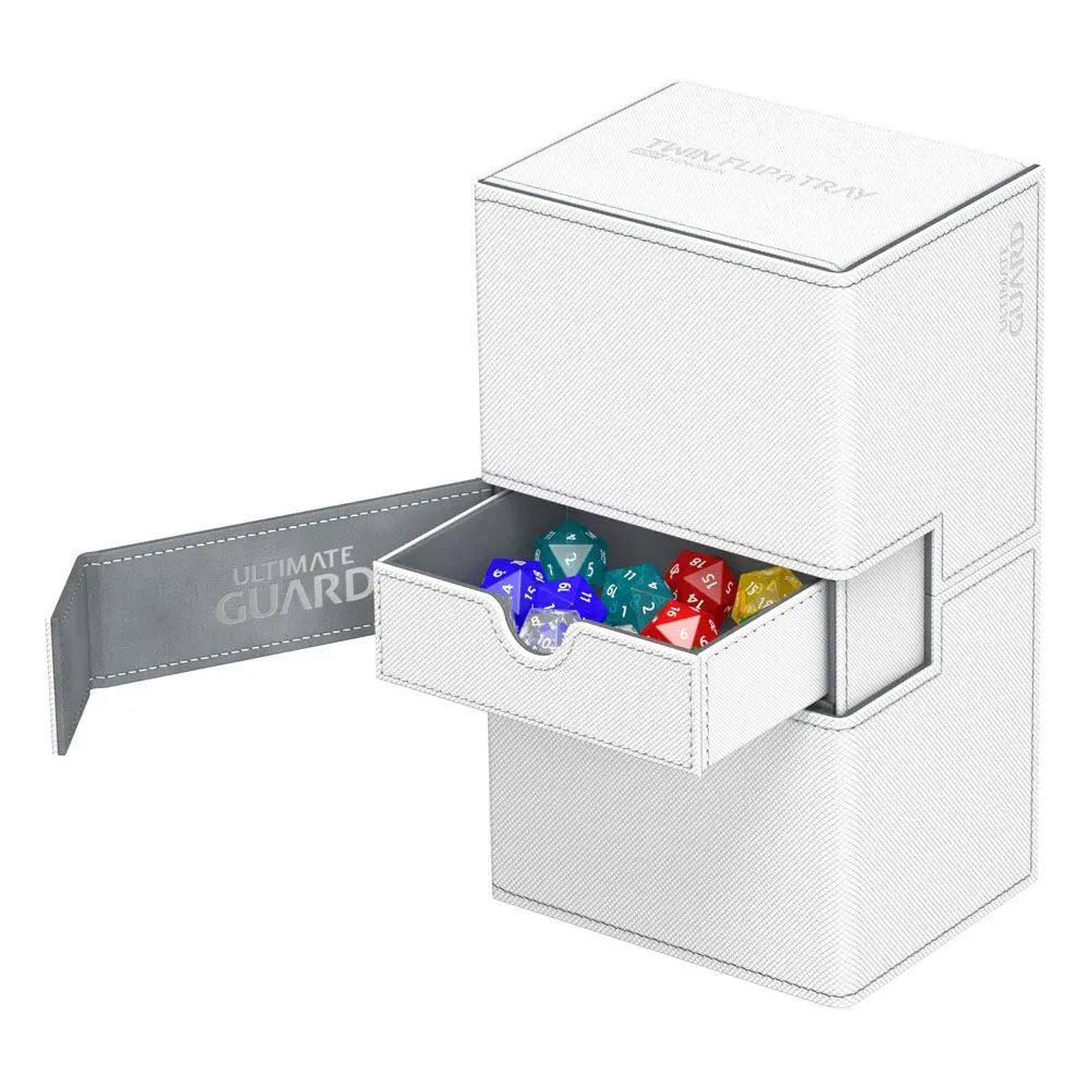 Ultimate Guard Twin Flip´n´Tray Deck Case 200+ Standard Size XenoSkin White product photo