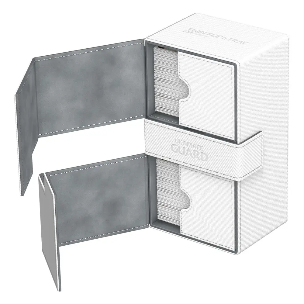 Ultimate Guard Twin Flip´n´Tray Deck Case 200+ Standard Size XenoSkin White product photo