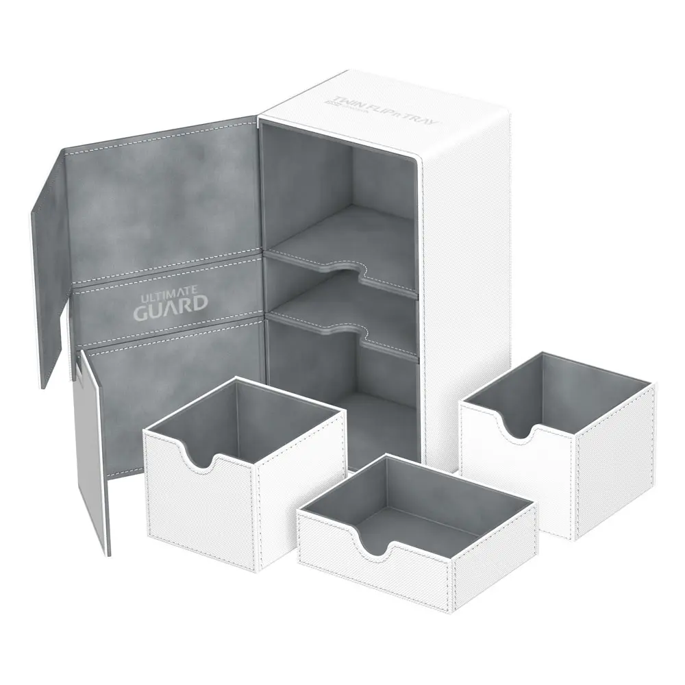 Ultimate Guard Twin Flip´n´Tray Deck Case 200+ Standard Size XenoSkin White product photo