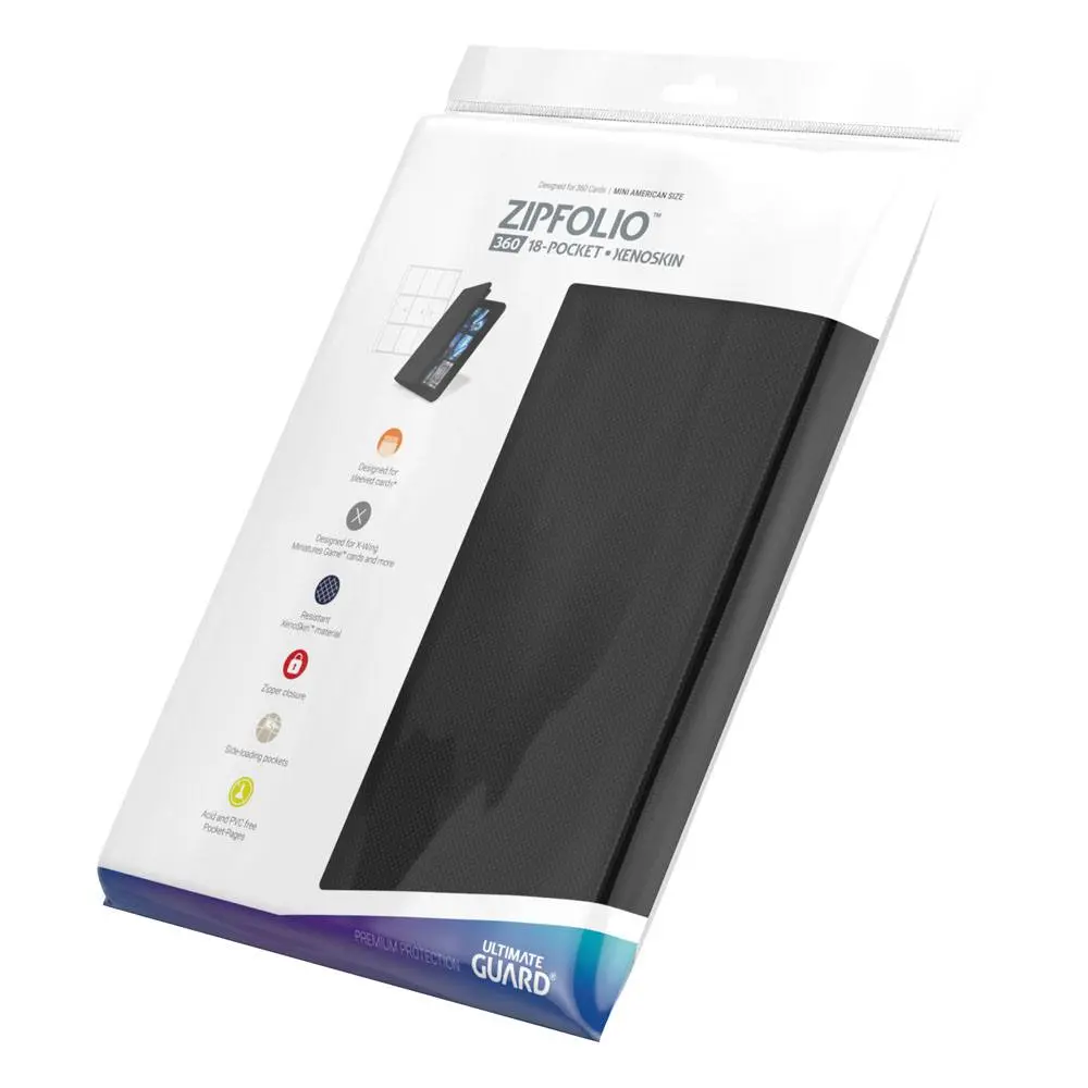 Ultimate Guard Zipfolio 360 - 18-Pocket XenoSkin Mini American Black product photo