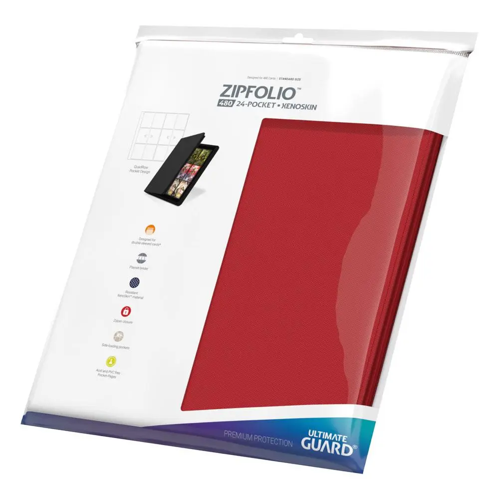 Ultimate Guard Zipfolio 480 - 24-Pocket XenoSkin (Quadrow) - Red termékfotó