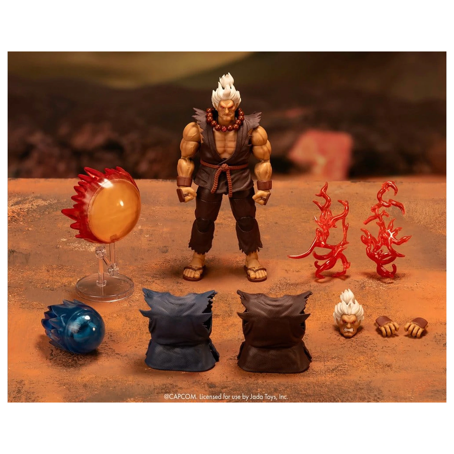 Ultra Street Fighter II: The Final Challengers Action Figure 1/12 Akuma Deluxe 15 cm product photo