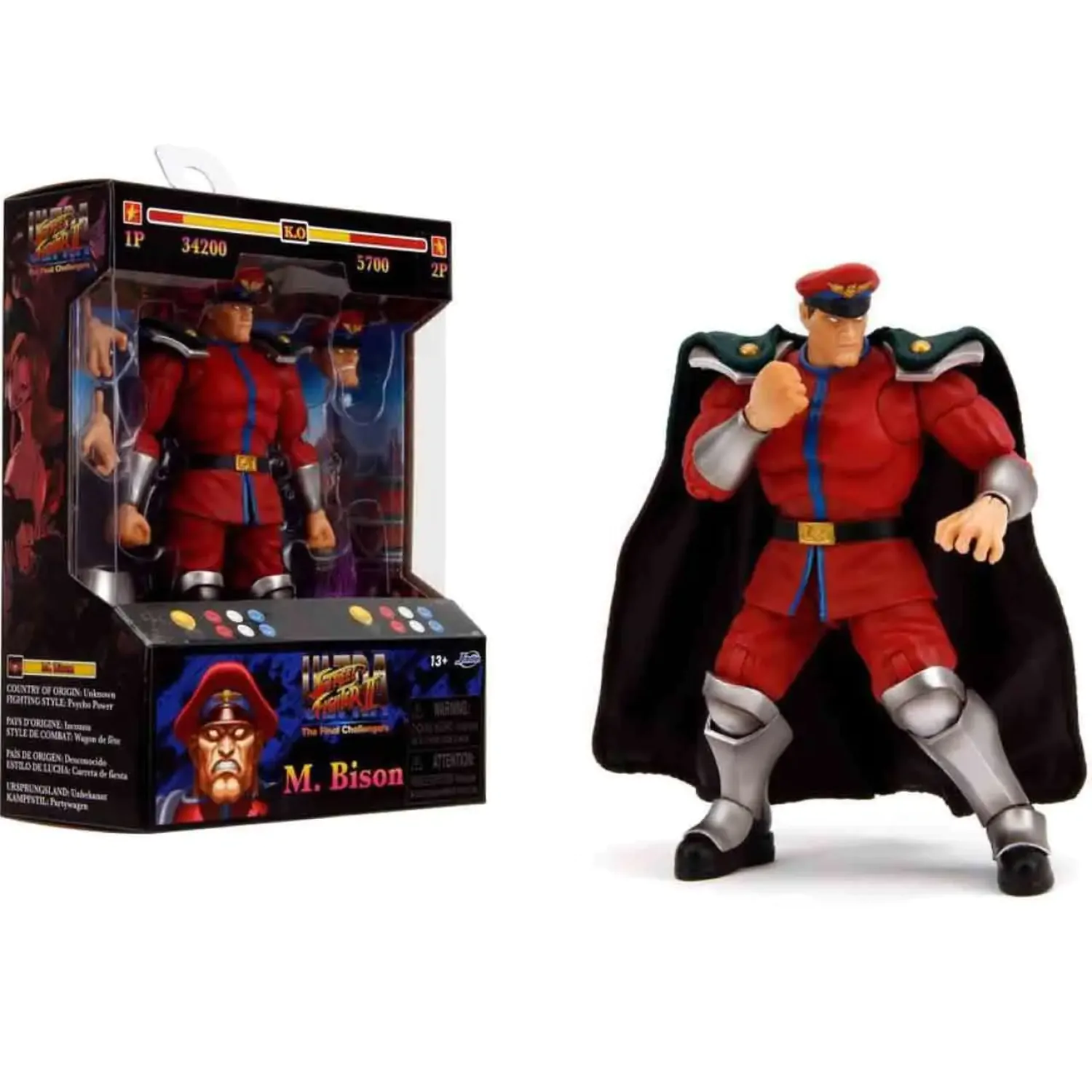 Ultra Street Fighter II: The Final Challengers Action Figure 1/12 Bison 15 cm product photo