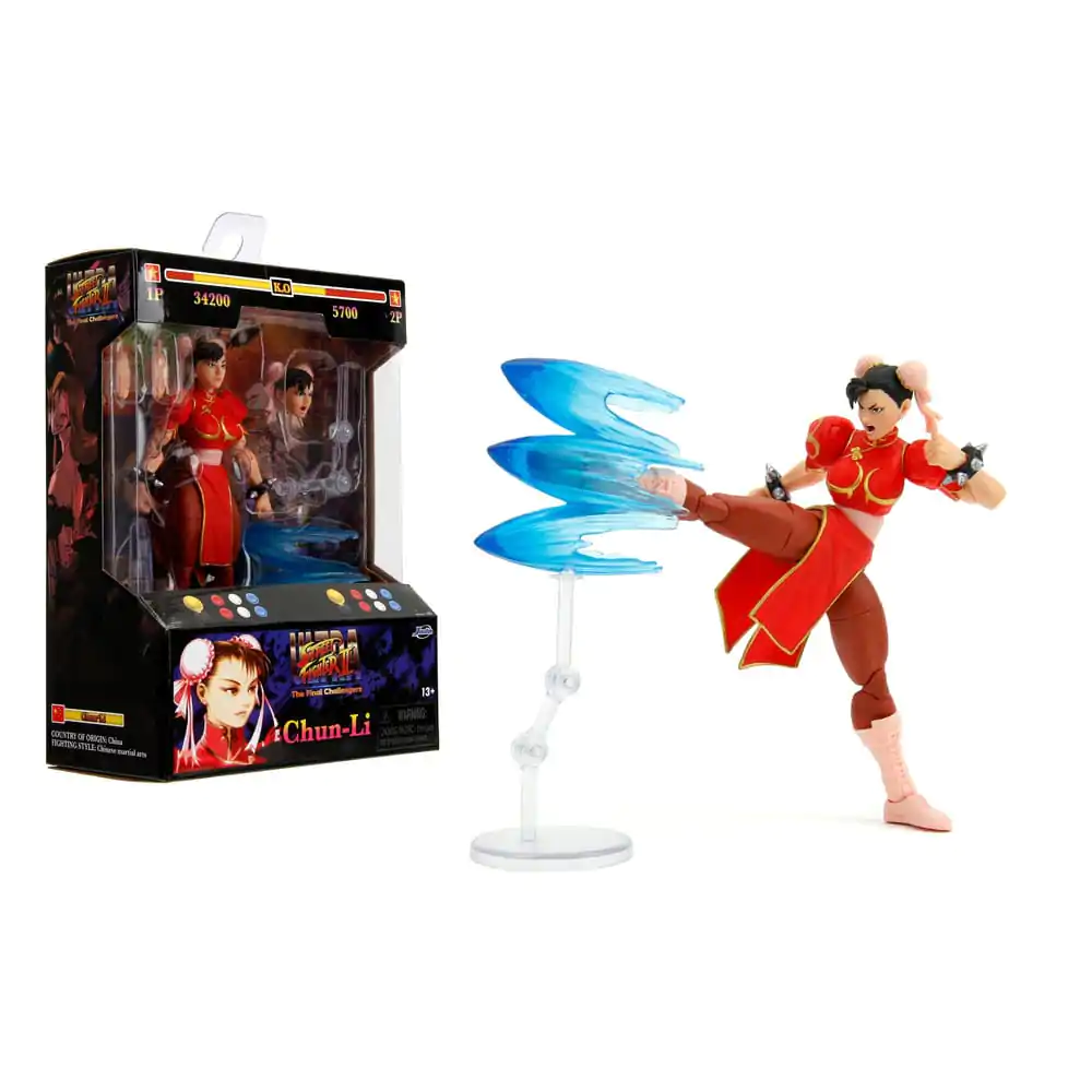 Ultra Street Fighter II: The Final Challengers Action Figure 1/12 Chun-Li Player 2 Red Ver. 15 cm product photo
