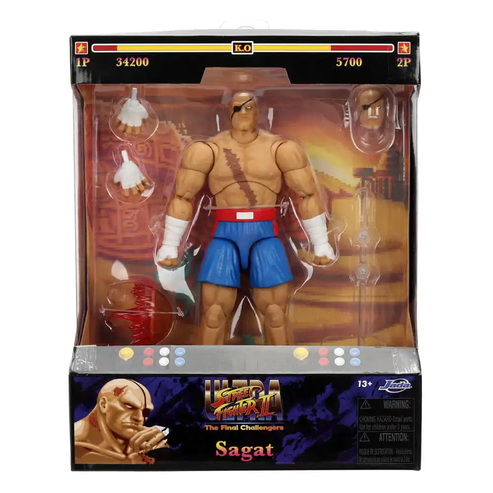 Ultra Street Fighter II: The Final Challengers Action Figure 1/12 Sagat 19 cm product photo