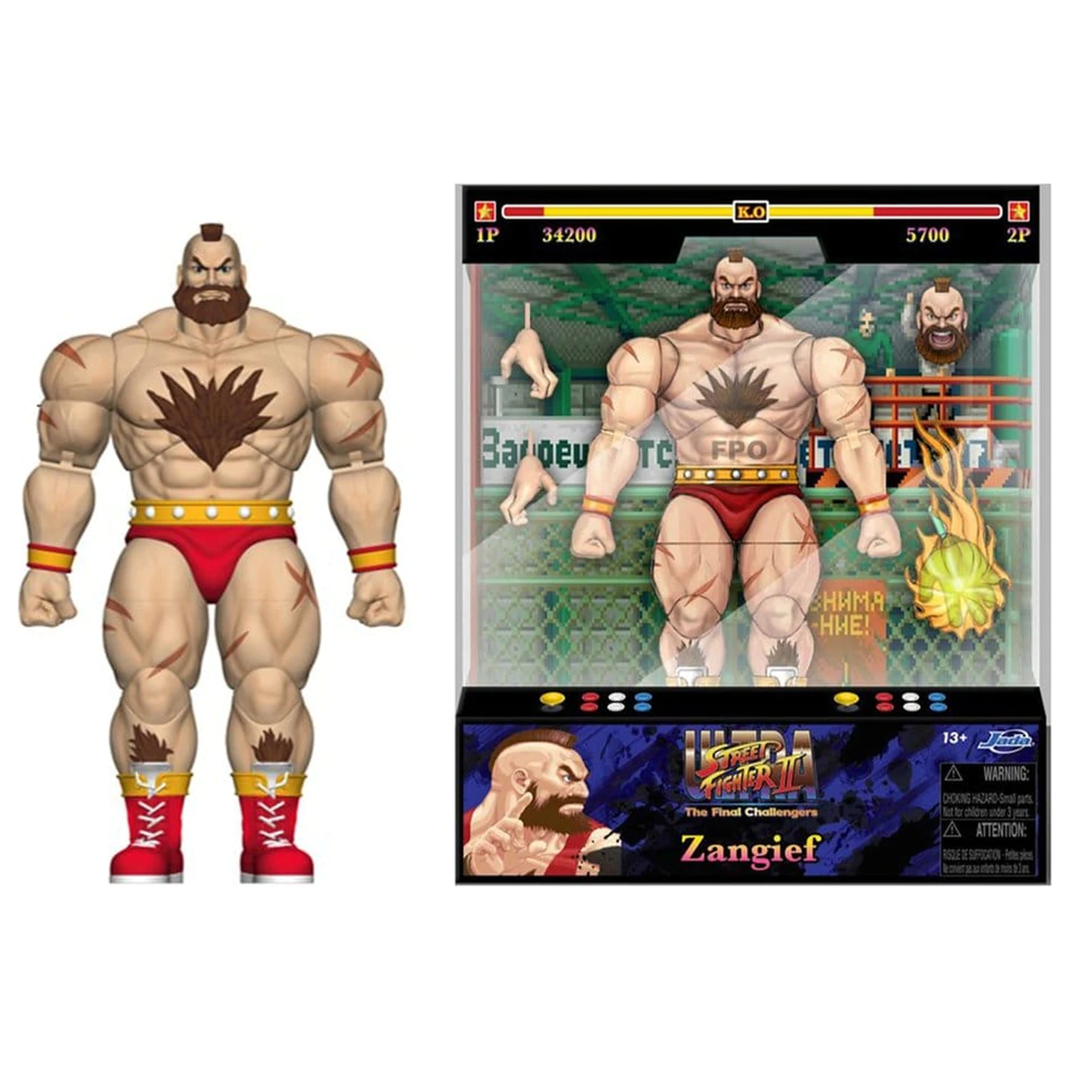 Ultra Street Fighter II: The Final Challengers Action Figure 1/12 Zangief 18 cm       product photo