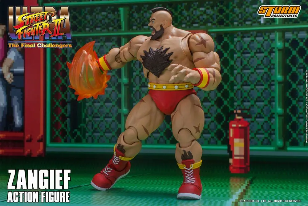 Ultra Street Fighter II: The Final Challengers Action Figure 1/12 Zangief 19 cm product photo