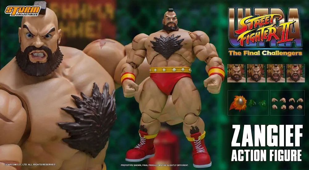 Ultra Street Fighter II: The Final Challengers Action Figure 1/12 Zangief 19 cm product photo