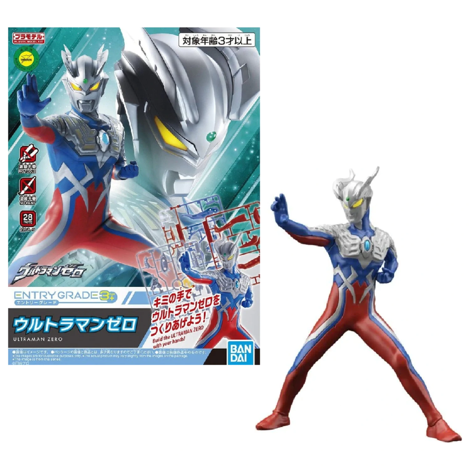 ULTRAMAN Entry Grade Ultraman Zero Model Kit REPROD product photo