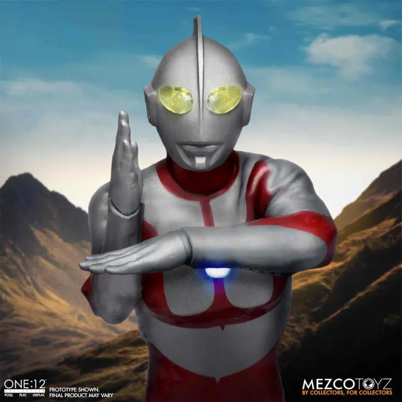 Ultraman figure with lights 16cm product photo