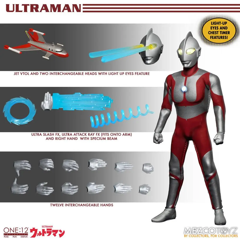 Ultraman Light-Up Action Figure 1/12 Ultraman 16 cm termékfotó