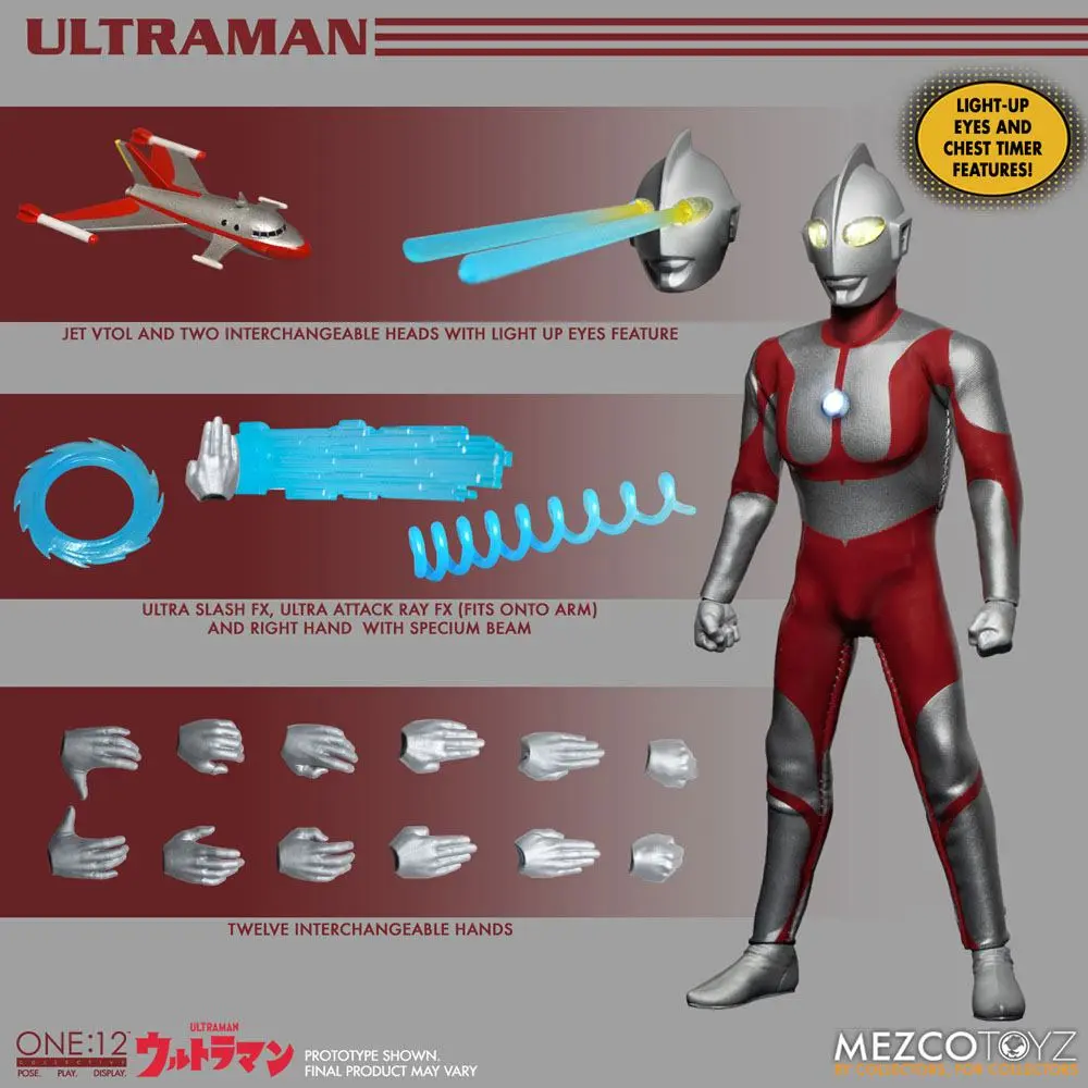 Ultraman Light-Up Action Figure 1/12 Ultraman 16 cm termékfotó