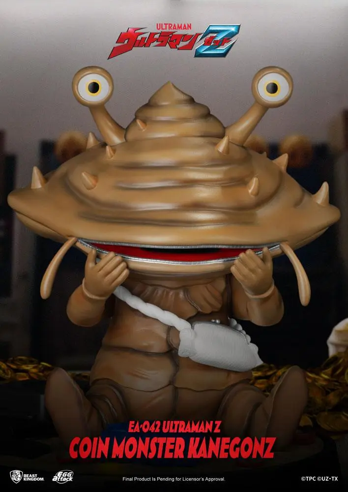 Ultraman Z Egg Attack Action Action Figure The Coin Monster Kanegon 17 cm product photo