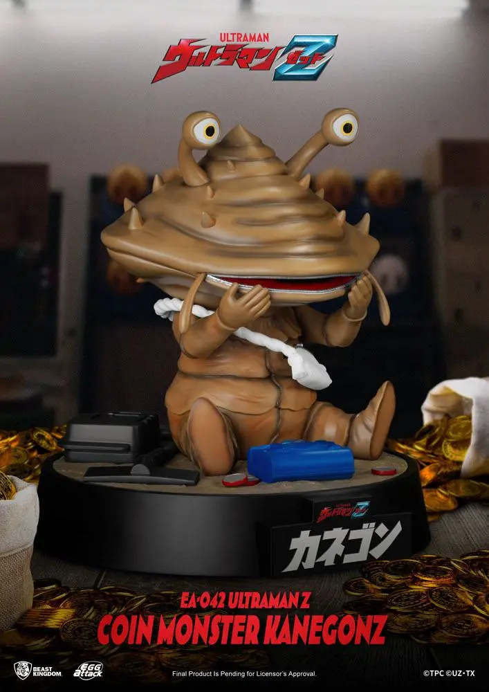 Ultraman Z Egg Attack Action Action Figure The Coin Monster Kanegon 17 cm product photo