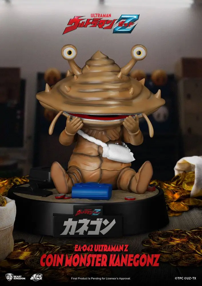 Ultraman Z Egg Attack Action Action Figure The Coin Monster Kanegon 17 cm product photo