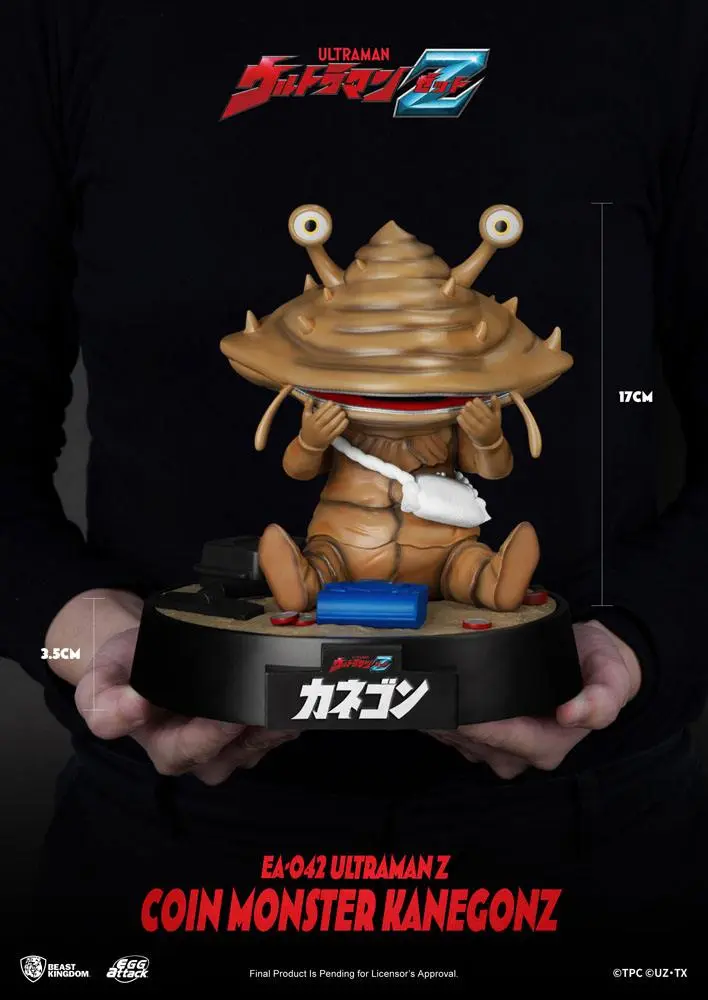 Ultraman Z Egg Attack Action Action Figure The Coin Monster Kanegon 17 cm product photo